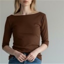 maglia basica manica 3/4 barca